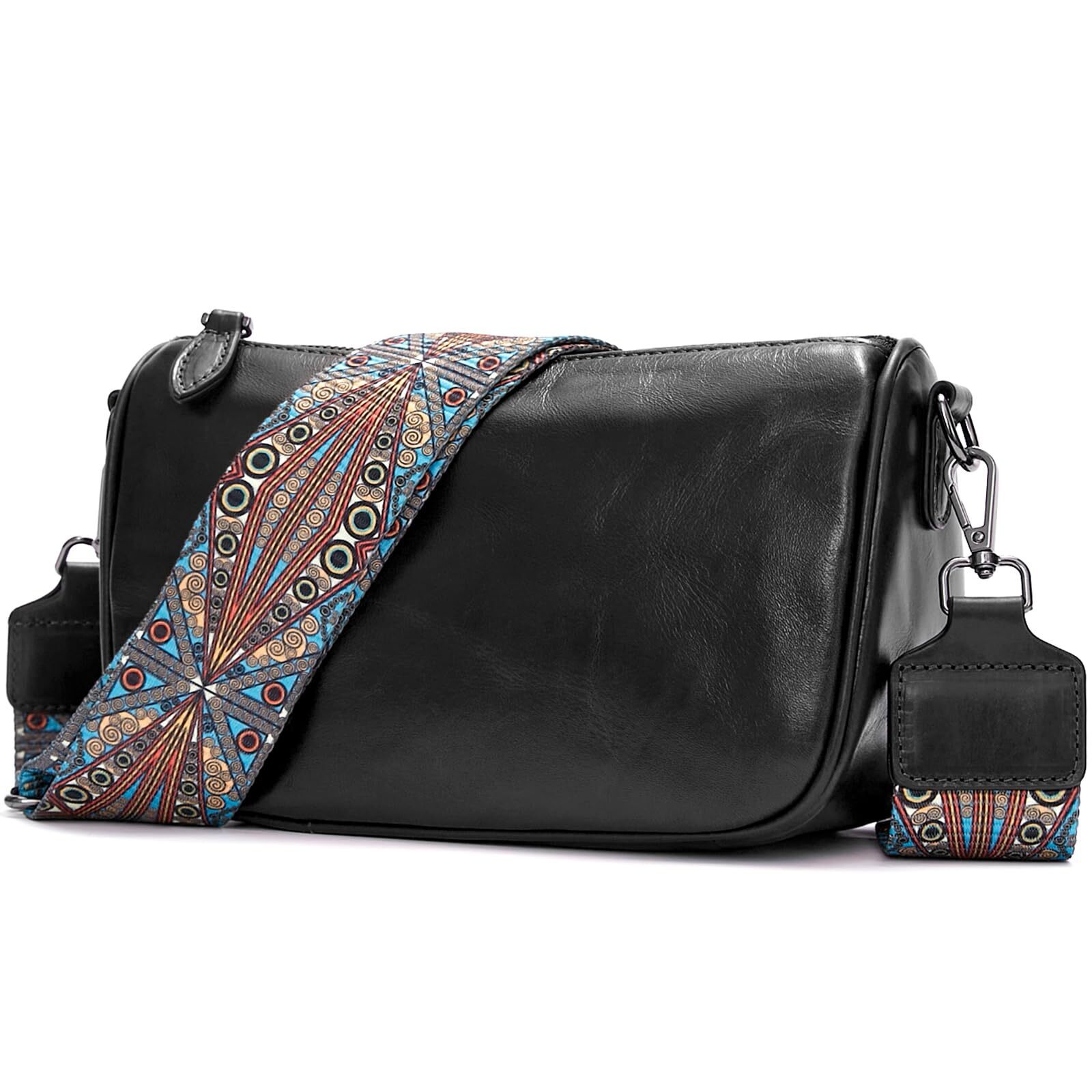 3881 Leather Purse Crossbody Bag : Leather Boho Purses Trendy - Small